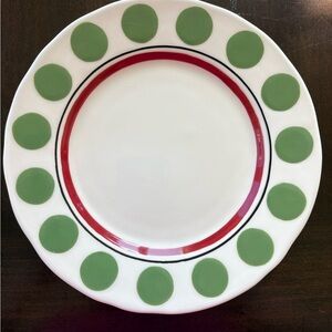 M.BAGWELL Rare Discontinued Simply Christmas Salad Plate Caffco 8 3/4” Width
